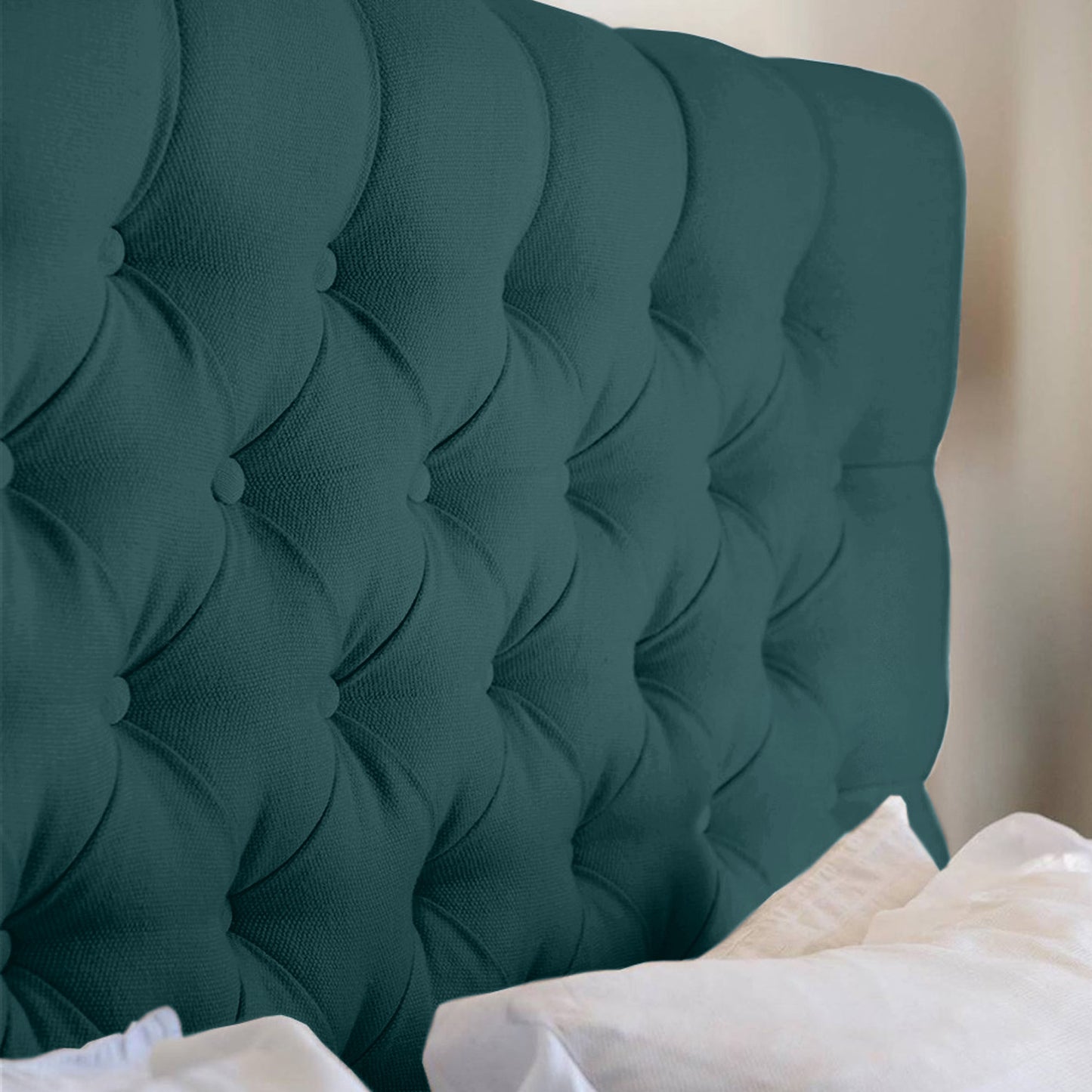 Espaldar de Cama Sencillo Paris 100x150x10 verde