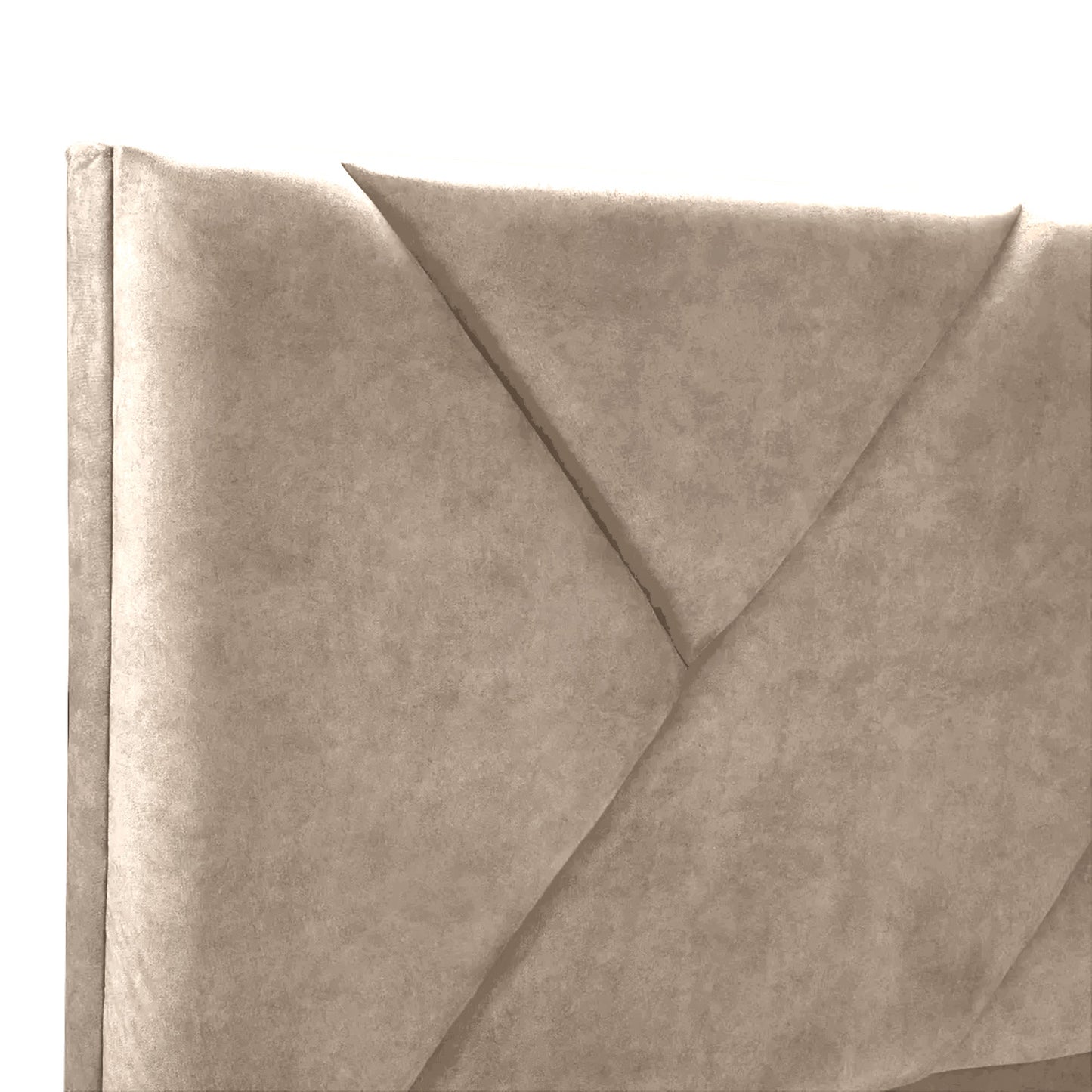 Base Cama Con Espaldar King Hampton Beige