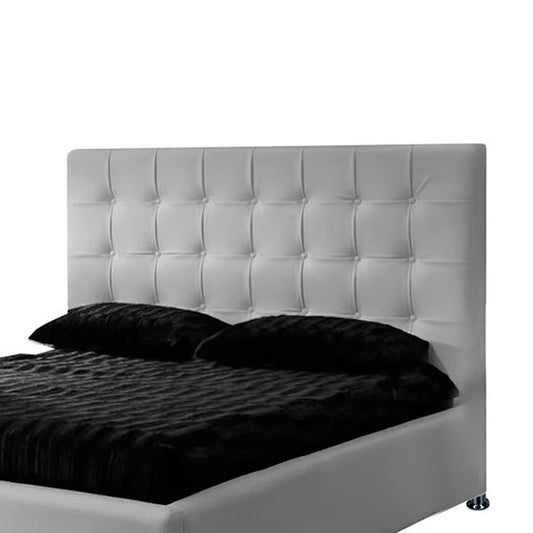 Espaldar de Cama Queen Ilusion 160x150x10 gris perla