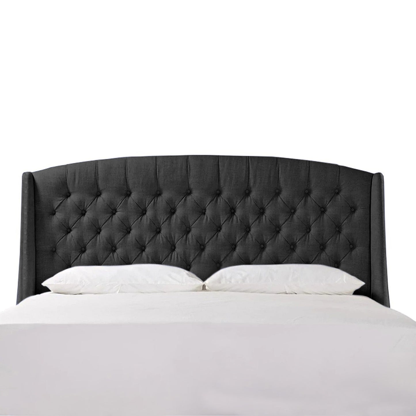 Espaldar de Cama King Italia gris plomo