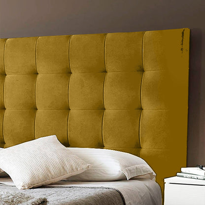 Espaldar de Cama SemiDoble Luxury 120x150x10 mostaza