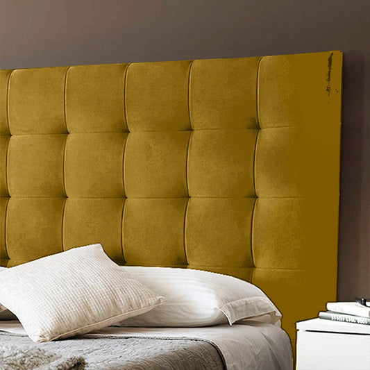 Espaldar de Cama Queen Luxury 160x150x10 mostaza
