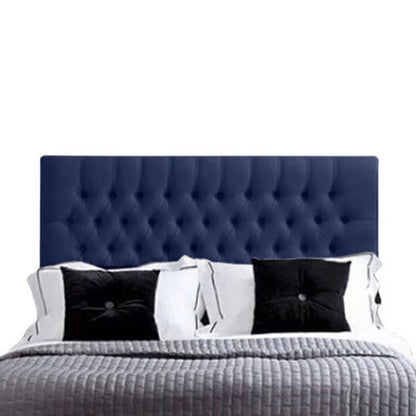 Espaldar de Cama Sencillo Paris 100x150x10 azul