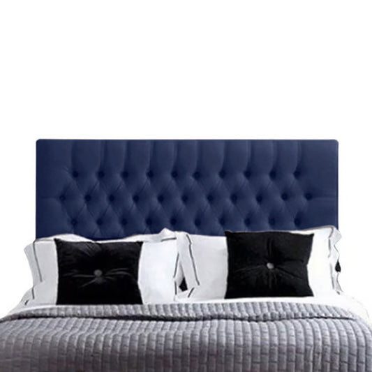 Espaldar de Cama Sencillo Paris 100x150x10 azul