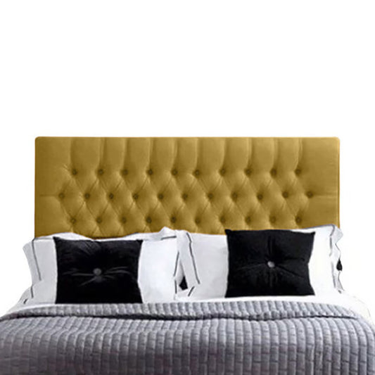 Espaldar de Cama Sencillo Paris 100x150x10 mostaza