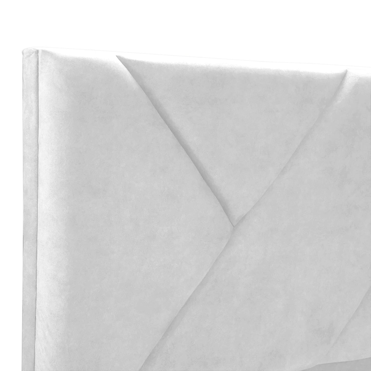Base Cama Con Espaldar King Hampton Blanco
