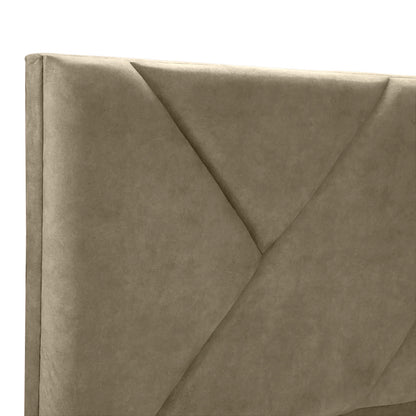 Base Cama Con Espaldar King Hampton Taupe