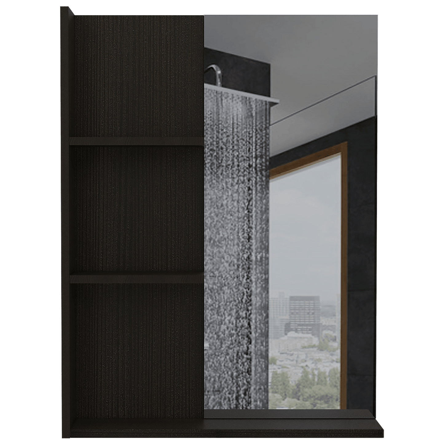 Espejo De Baño Saldaña Wengue