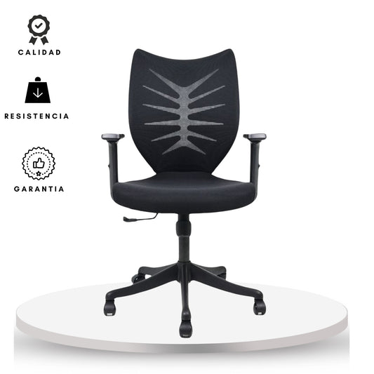 Silla De Oficina Espina De Pescado Negro