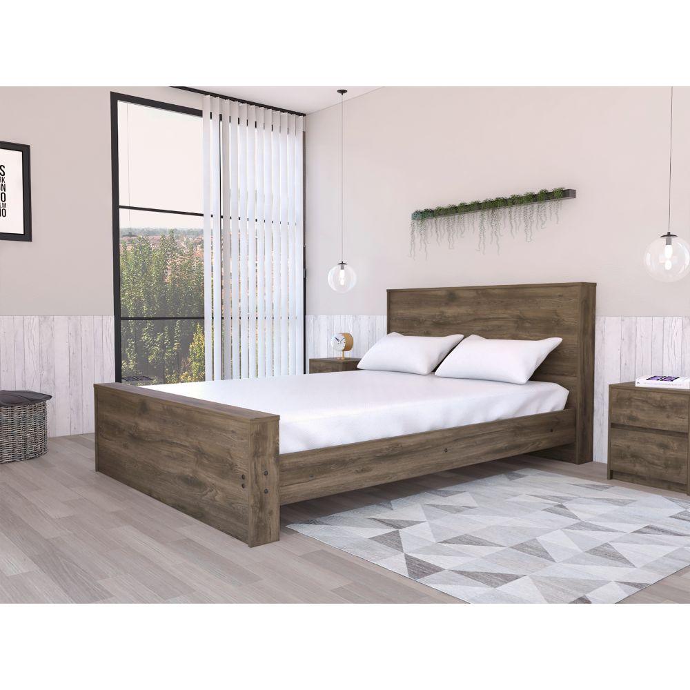 Cama Doble Syvana Nogal