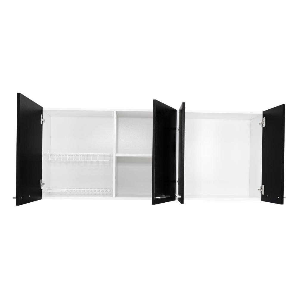 Gabinete Superior Cocina Jhonny Blanco Y Wengue 150 Cm