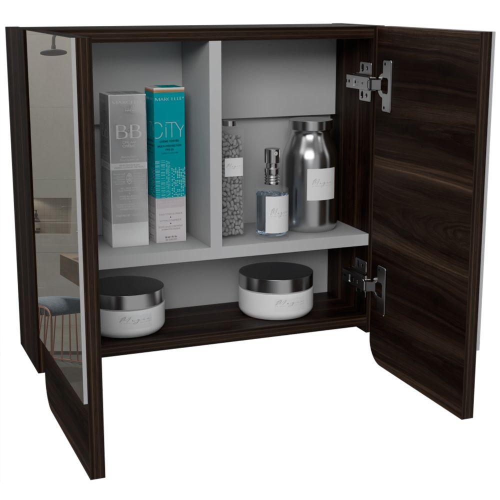 Gabinete De Baño Valesi Caoba Y Gris