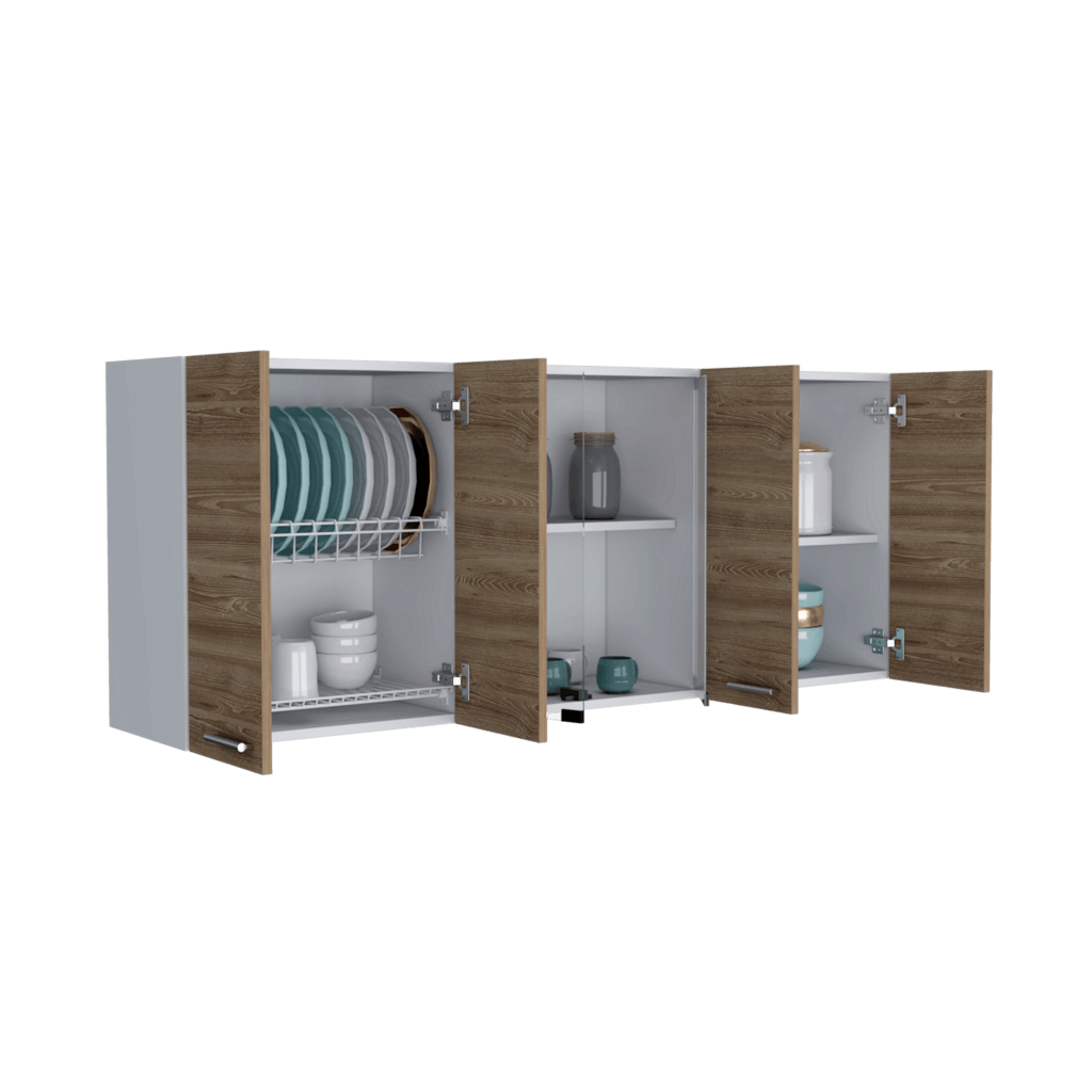 Gabinete Superior Temora Miel Y Blanco 150 Cm