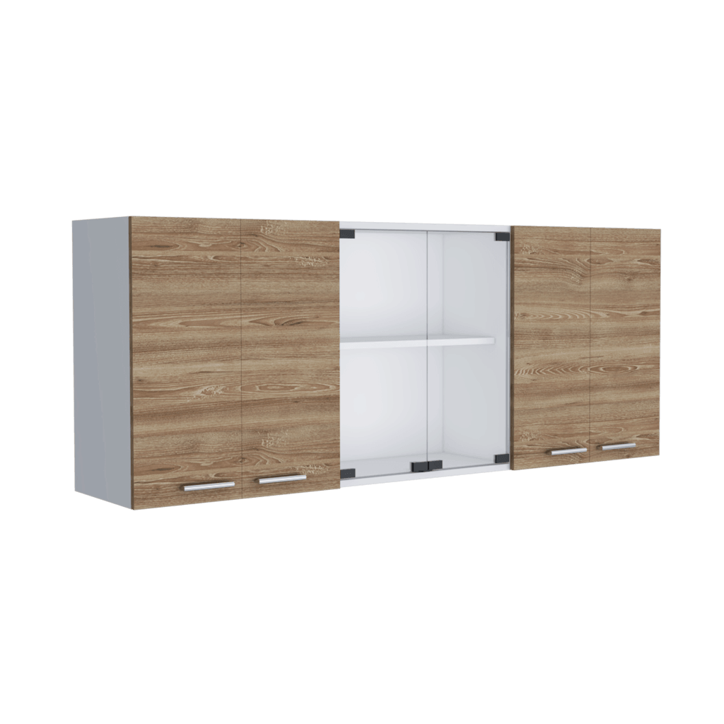 Gabinete Superior Temora Miel Y Blanco 150 Cm