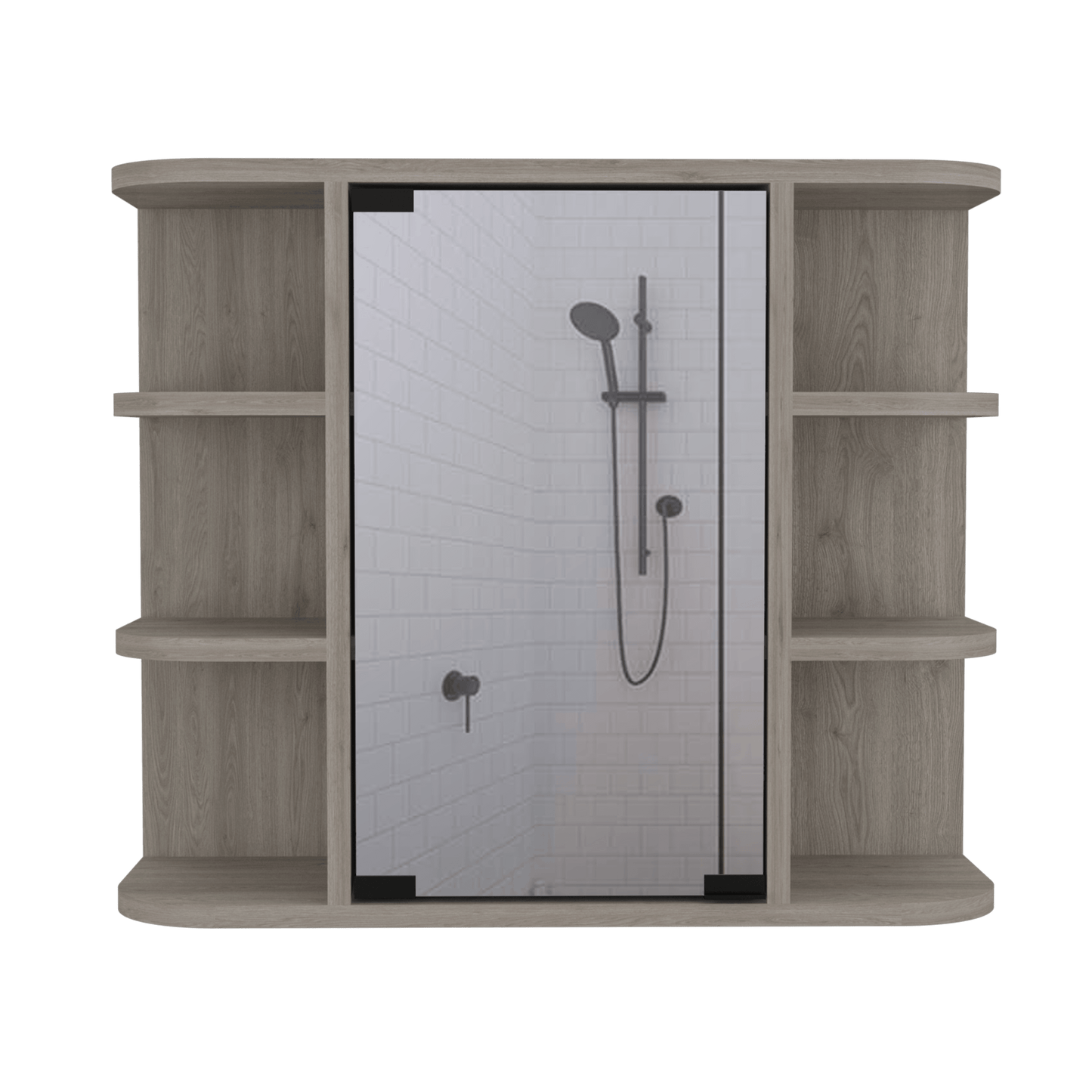 Gabinete De Baño Kurova Ceniza