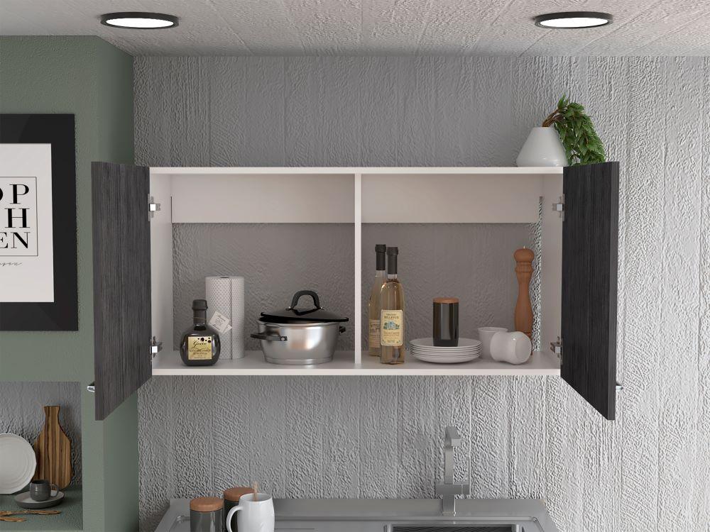 Gabinete Superior Rivela Blanco Gris 100 Cm