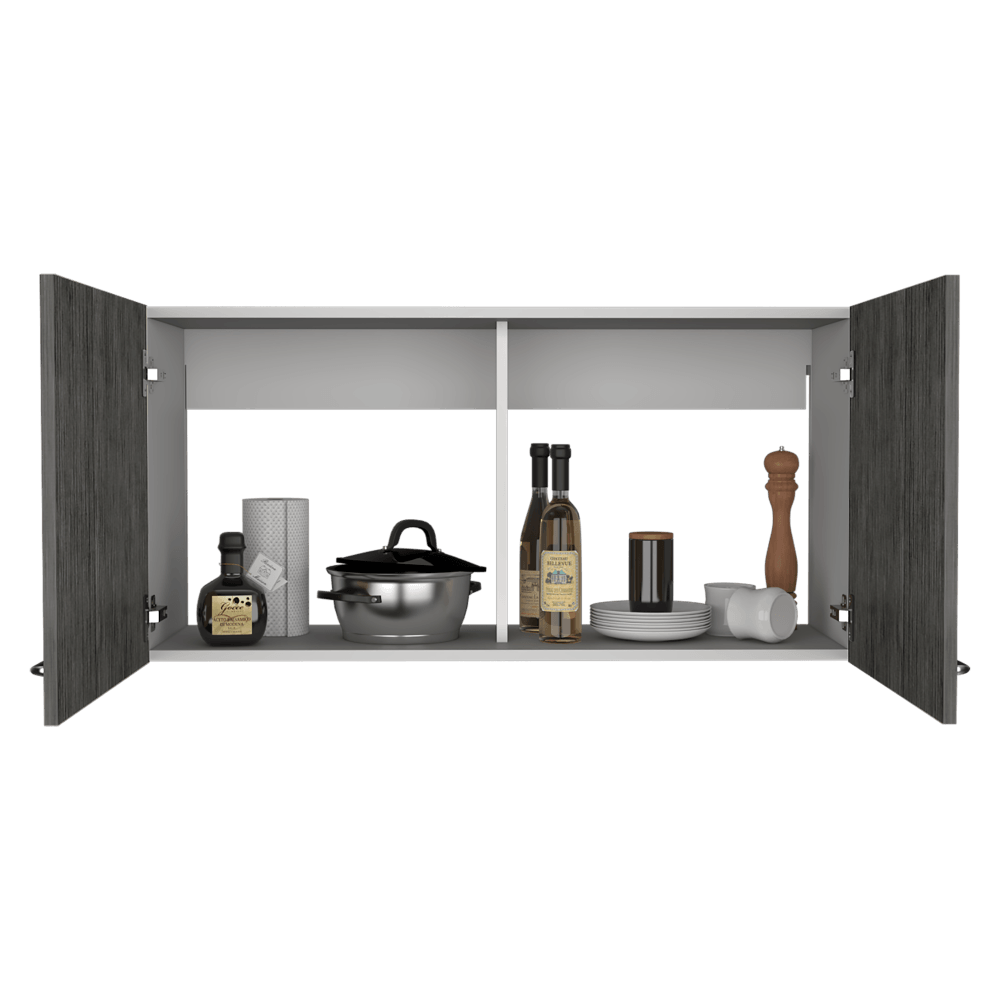 Gabinete Superior Rivela Blanco Gris 100 Cm