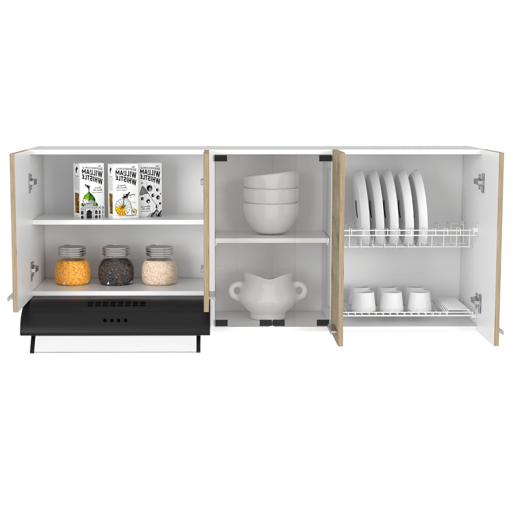 Gabinete Superior Avorin Macadamia Y Blanco 150 Cm