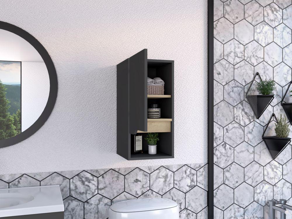 Gabinete De Baño Arinor Plomo Y Duna