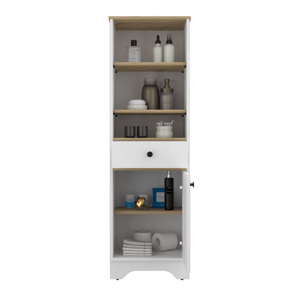 Mueble Optimizador 2 Kaleza Bi Color Blanco Duna