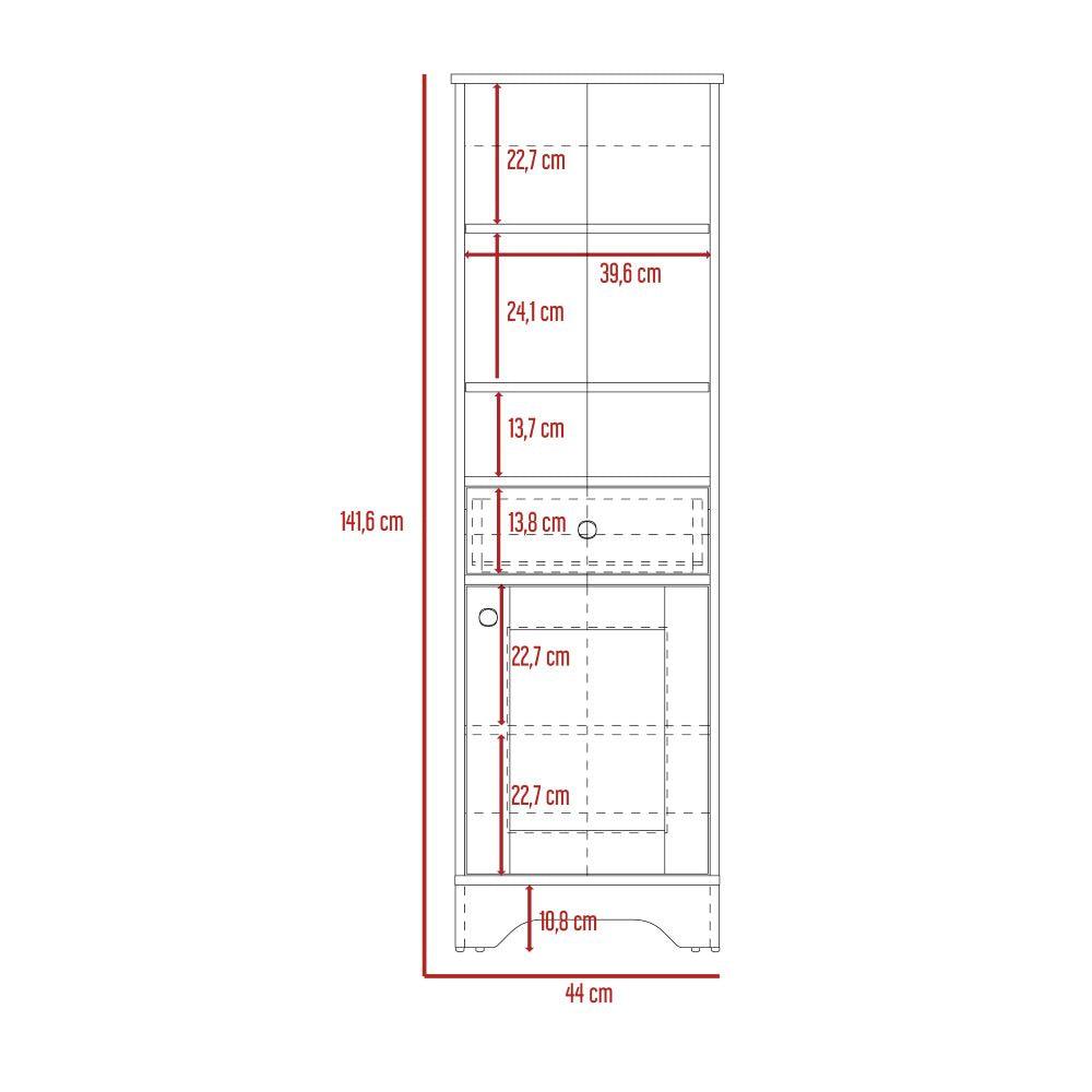 Mueble Optimizador 2 Kaleza Bi Color Blanco Duna