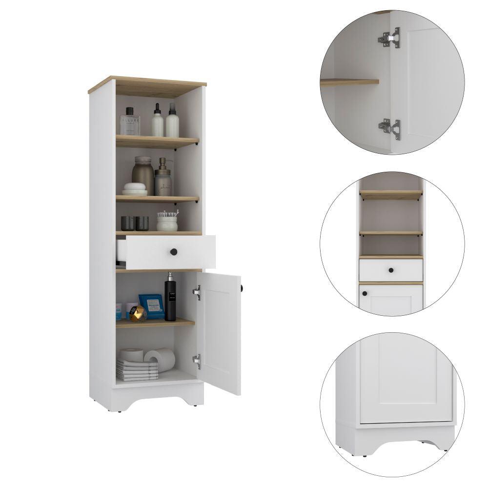 Mueble Optimizador 2 Kaleza Bi Color Blanco Duna