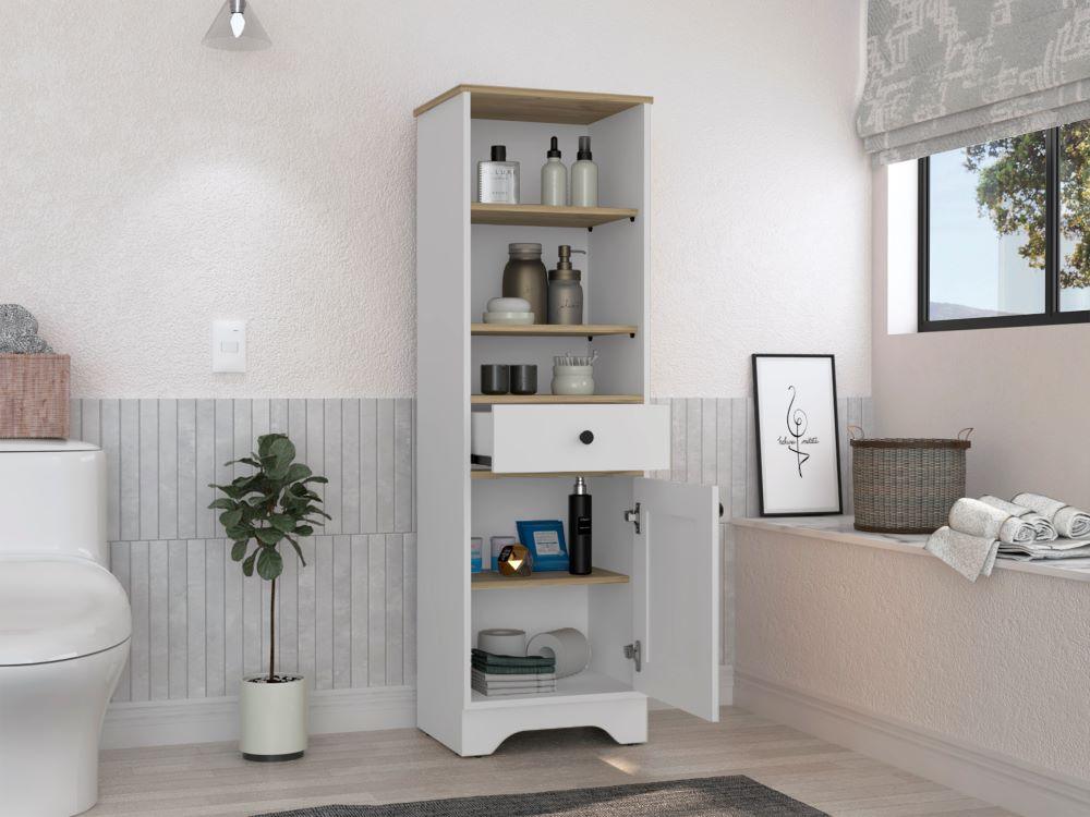 Mueble Optimizador 2 Kaleza Bi Color Blanco Duna