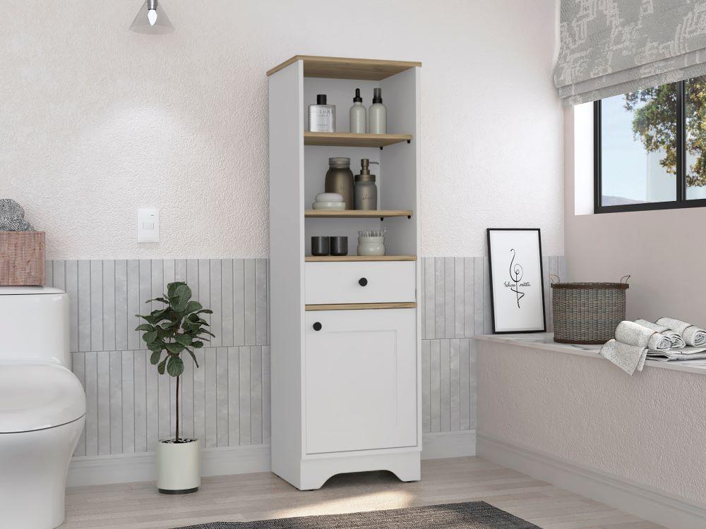 Mueble Optimizador 2 Kaleza Bi Color Blanco Duna