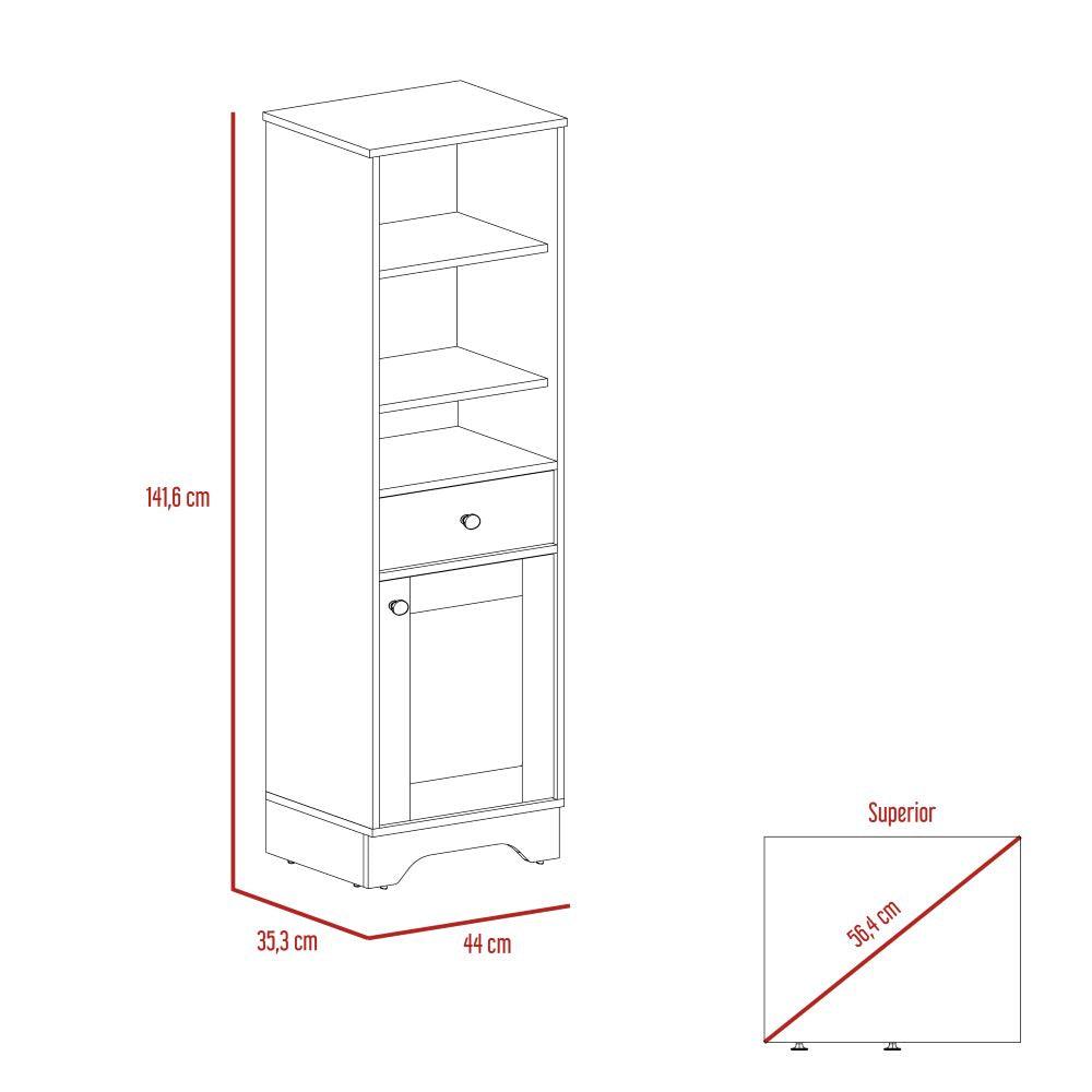 Mueble Optimizador 2 Kaleza Bi Color Blanco Duna