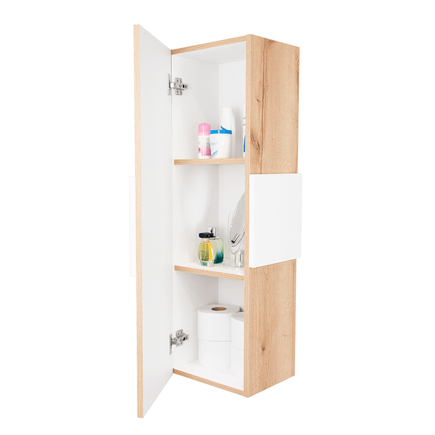 Gabinete De Baño Orvani Blanco Y Duna
