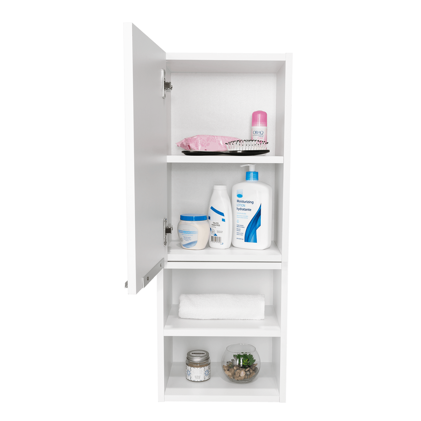 Mueble Auxiliar De Baño Lucoa Blanco