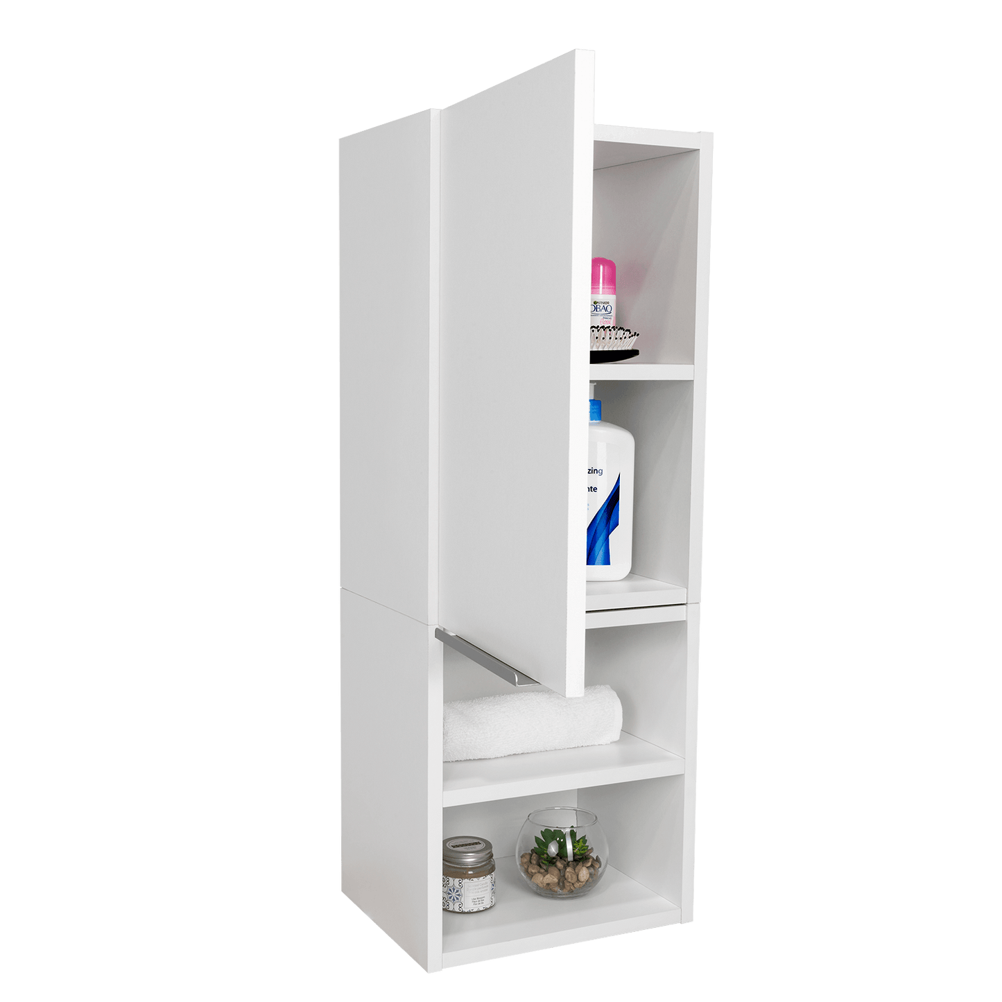 Mueble Auxiliar De Baño Lucoa Blanco