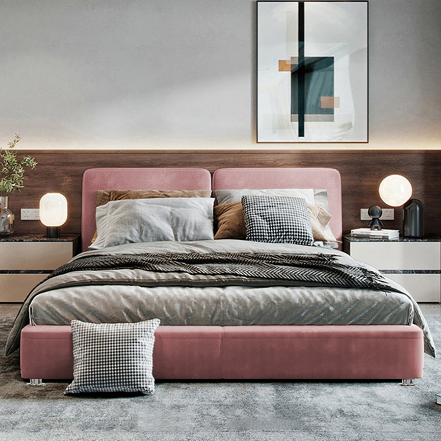 Cama Queen Gabor Salmon