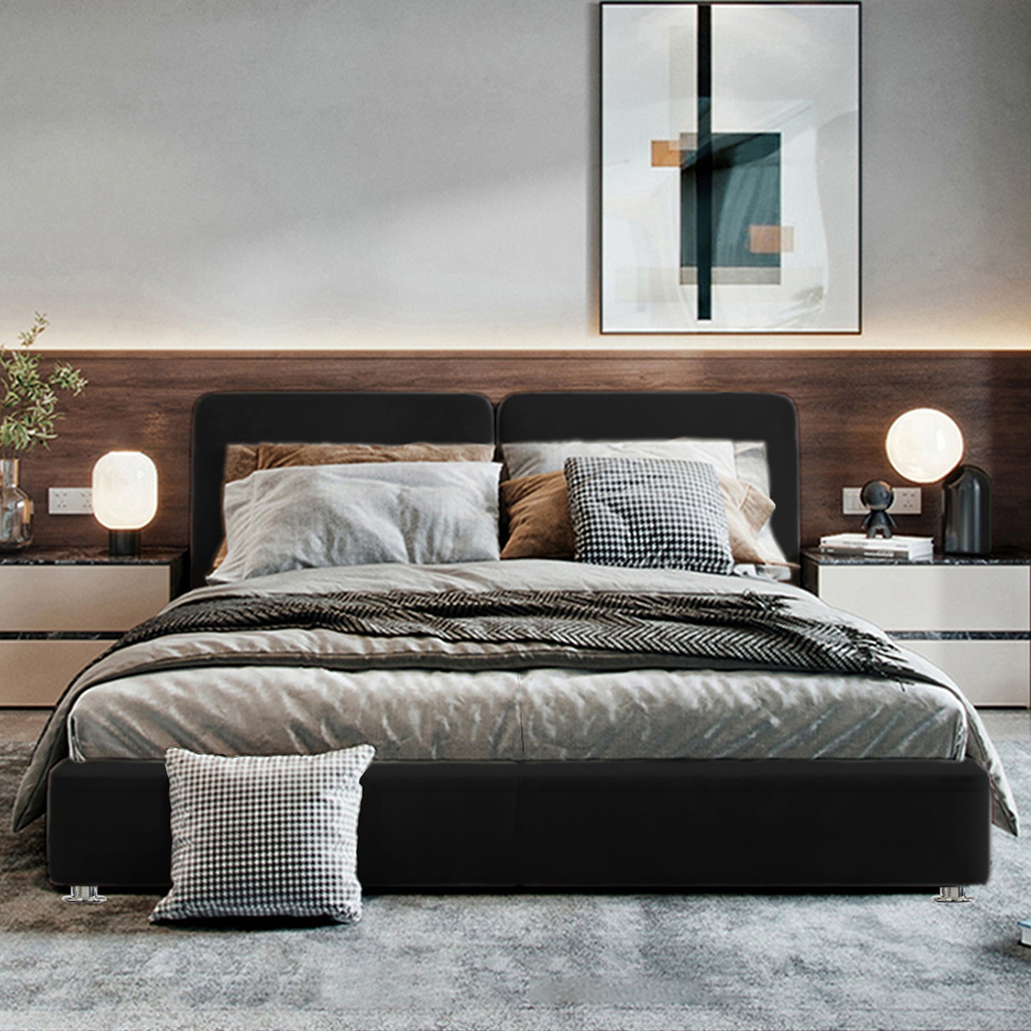 Cama King Gabor Negro