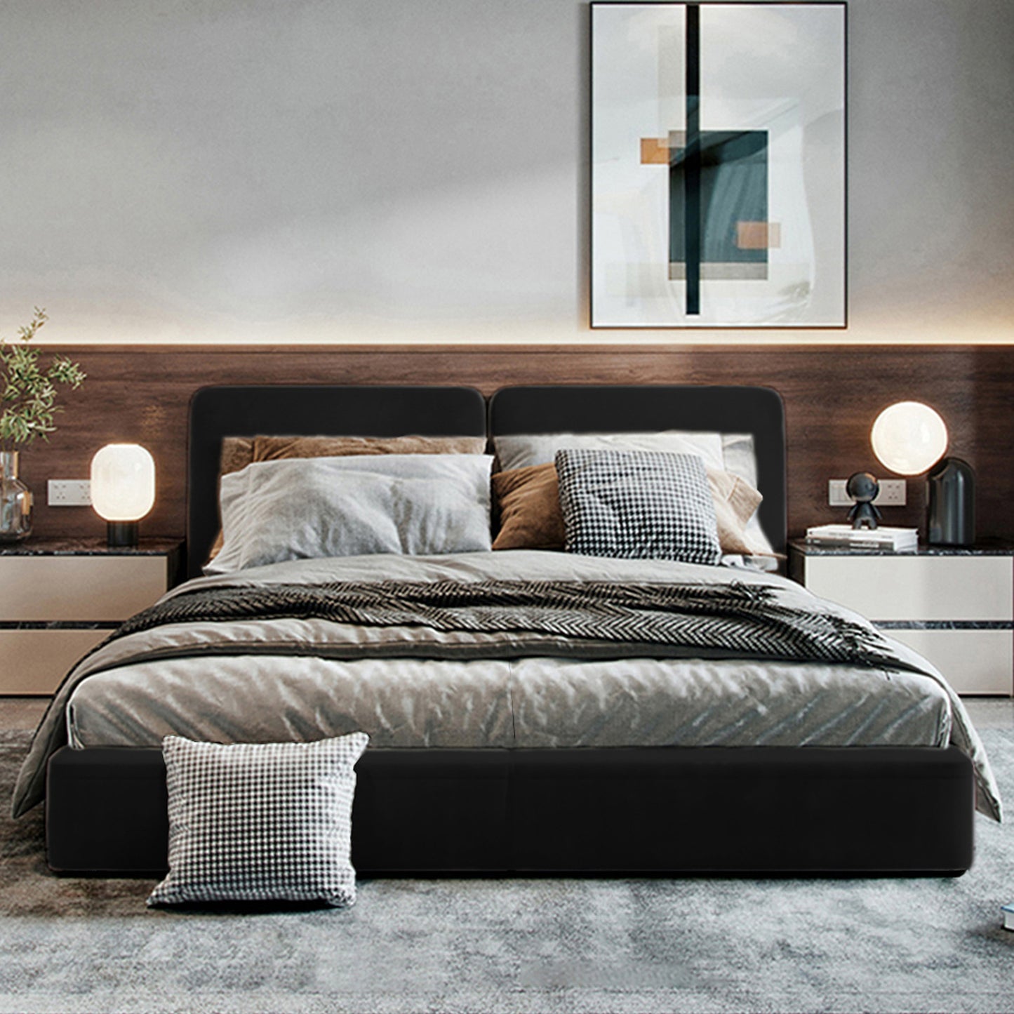 Cama King Gabor Negro