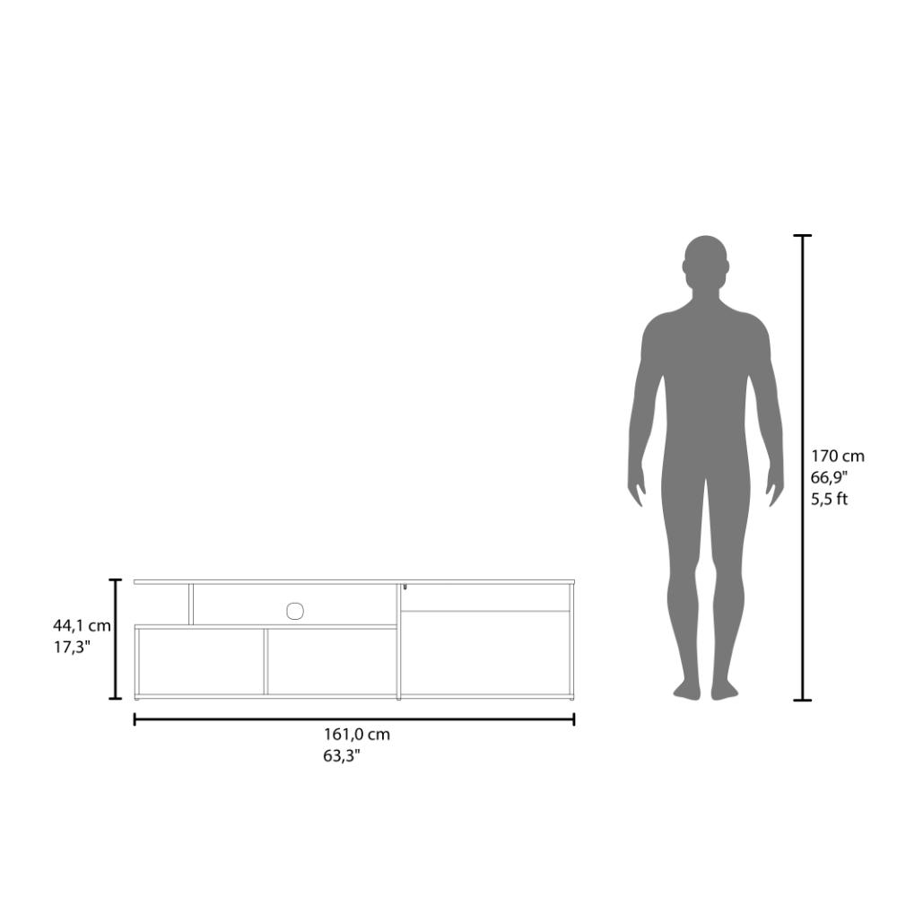 Mesa Para Tv Silmer Fresno Eu Y Blanco Para Tv De 70''