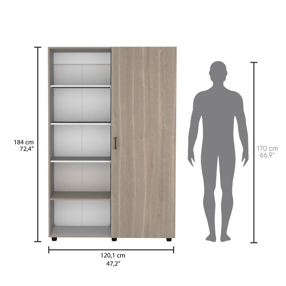 Closet Eco 120 (2C) Burdelo/Blanco+Bla