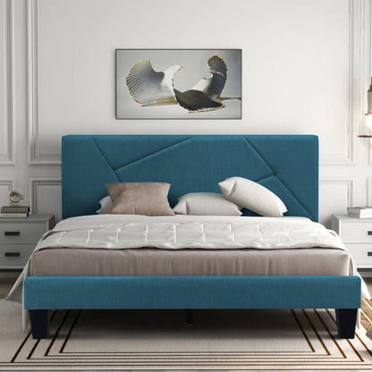 Base Cama Con Espaldar King Hampton Verde