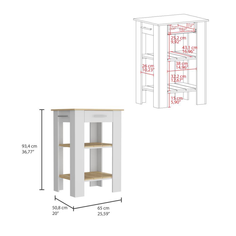 Isla De Cocina 23 Serima Blanco Macadamia