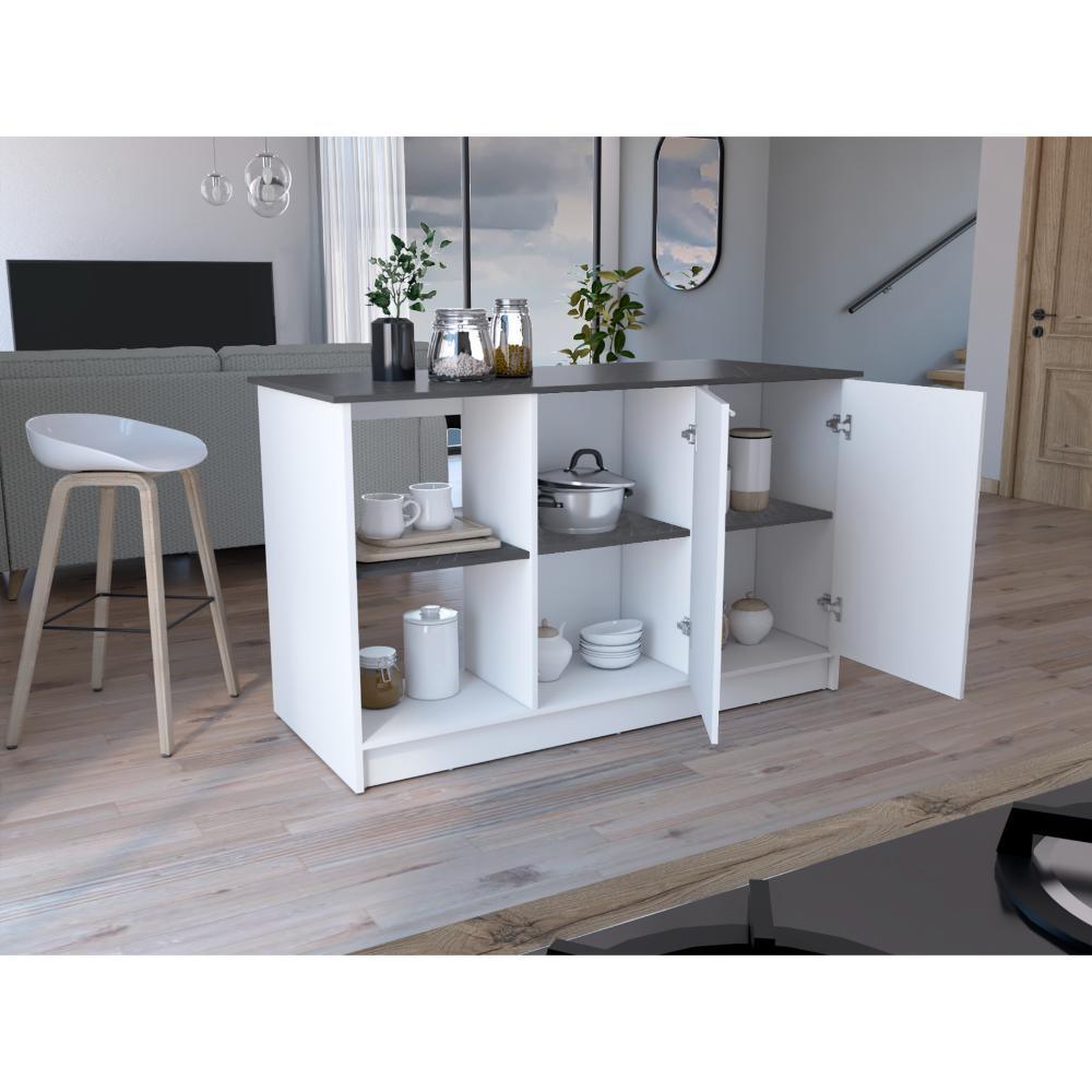 Isla De Cocina Halira Blanco Onix