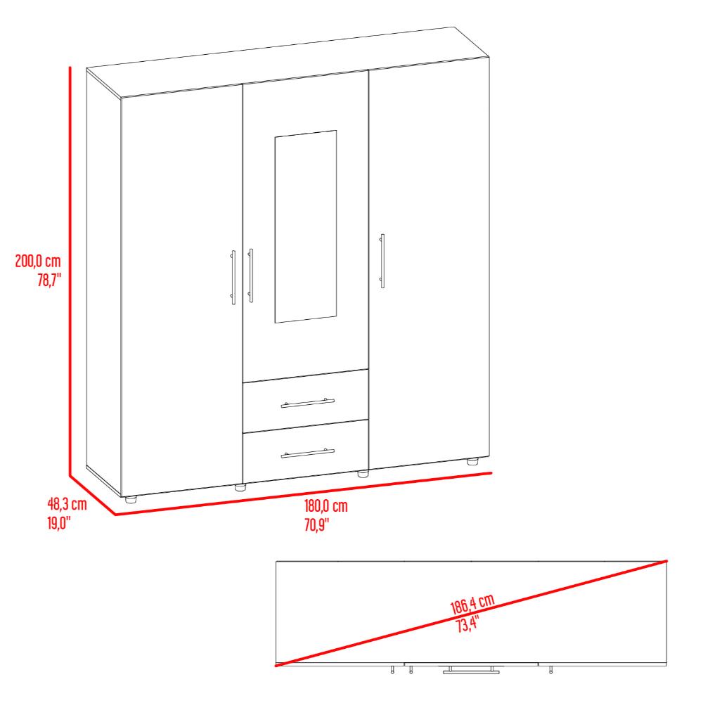 Closet Greson 2 X 1,80 (3C) Bardolino 2