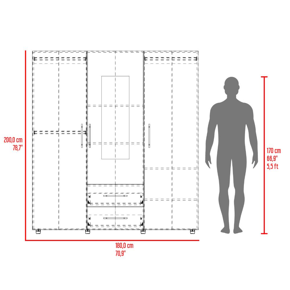Closet Greson 2 X 1,80 (3C) Bardolino 2