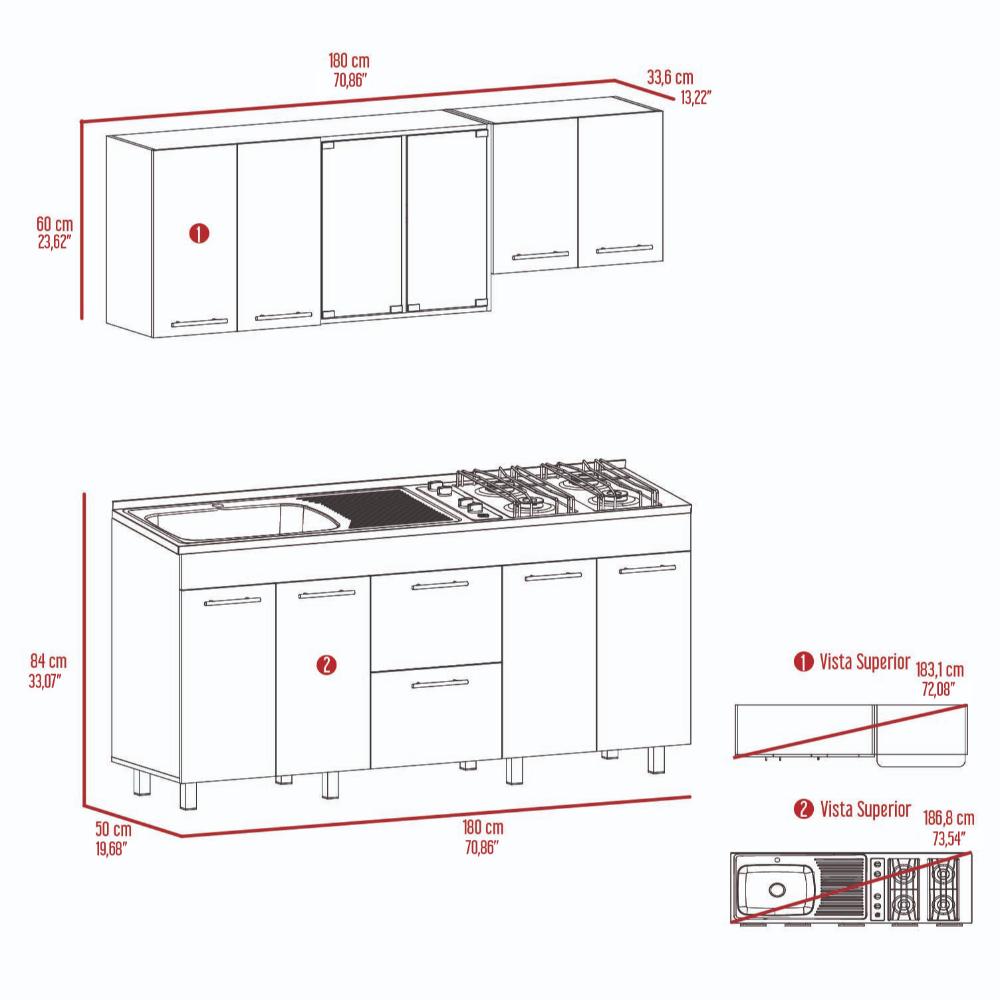 Cocina 180 Kranna Con Mezon Izquierdo Bardolino Blanco