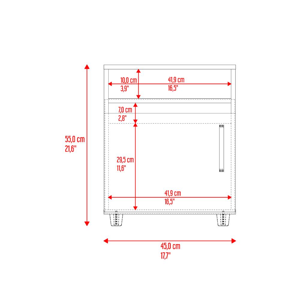 Mesa De Noche Thalira Fresno Eu Wengue