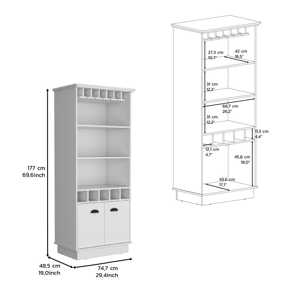 Bar Moesta, Blanco, Con Espacio Superior Para Copas