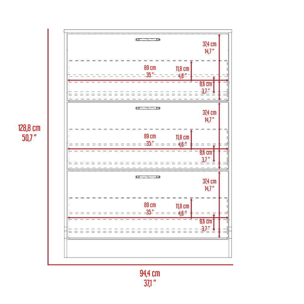 Organizador De Zapatos Isolyn 94 Duna Y Blanco