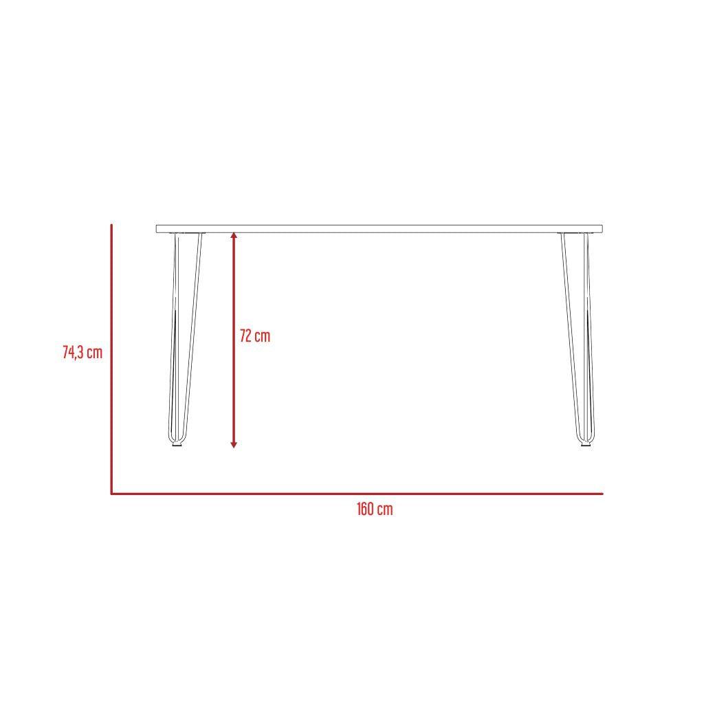 Mesa De Comedor Vamira Caramelo 6 Puestos