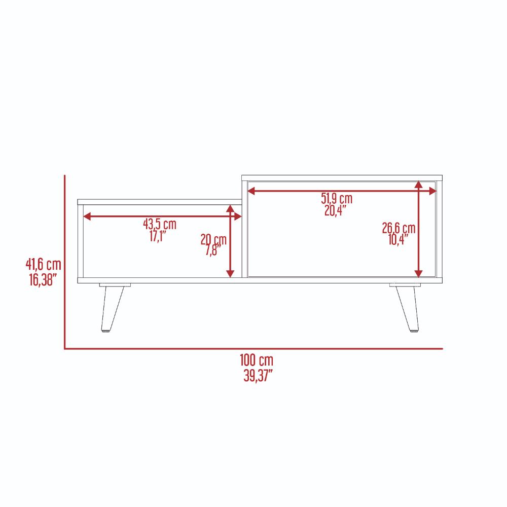 Mesa De Centro Konrad 100 Duna Taupe