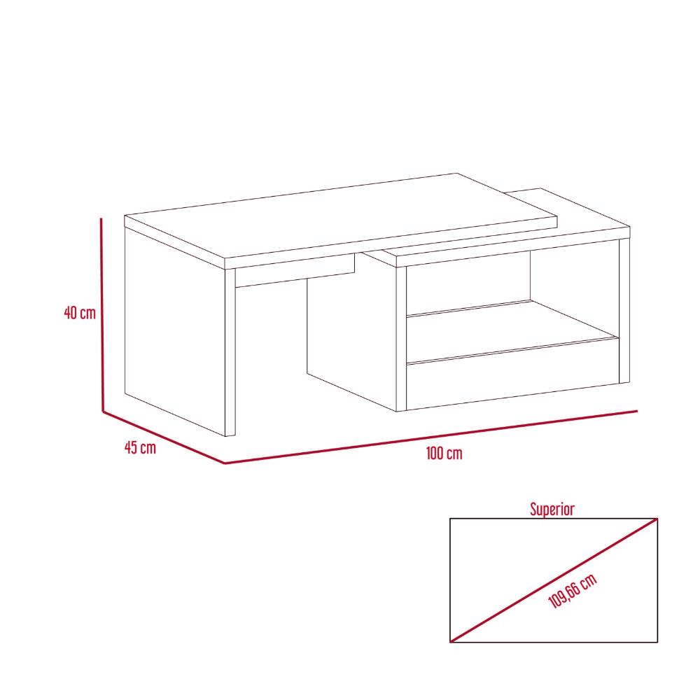 Mesa De Centro Okria Wengue + Miel