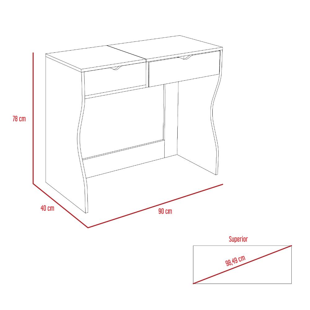 Mueble Tocador Kylian Rovere Y Blanco